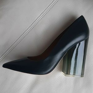 Tory Burch Francesca Pumps Block Heel Green 8.5